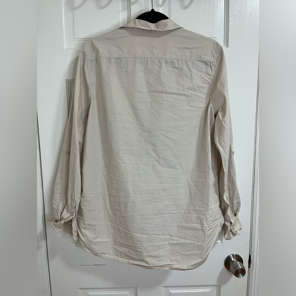 Aritzia Babaton Light Beige Button Up - image 3